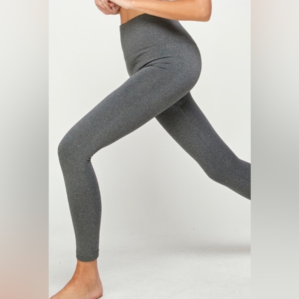 Heather Grey Fleece Lined Leggings - NWT!